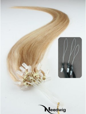 Gorgeous Blonde Straight Micro Loop Ring Hair Extensions