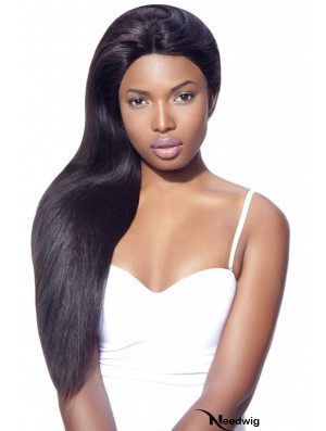 Black Long Straight Lace Frontals