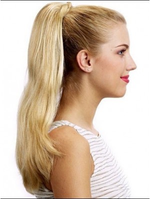 Stylish Straight Blonde Ponytails