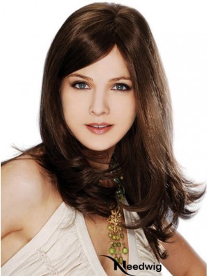 Straight Layered 100% Hand-tied Brown Best Long Wigs