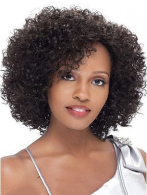 Brazilian Short Lacr Front Black Kinky Curly Lace Front Wigs