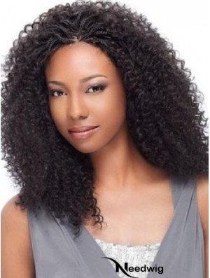 Comfortable 14 inch Shoulder Length Kinky Wigs For Black Women