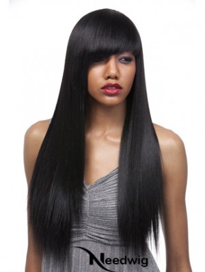 24 inch Black Lace Front Wigs For Black Women