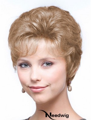 Wavy Blonde Ideal Cropped Classic Lady Wig