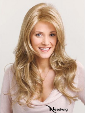 Incredible Blonde Wavy Layered Capless Long Wigs