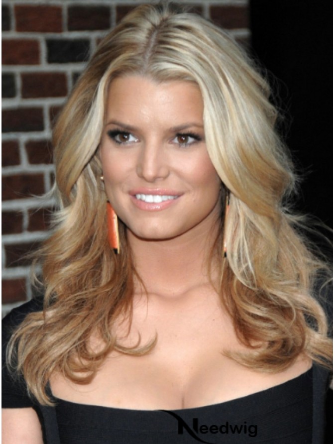 Inch Ideal Blonde Long Wavy Layered Jessica Simpson Wigs
