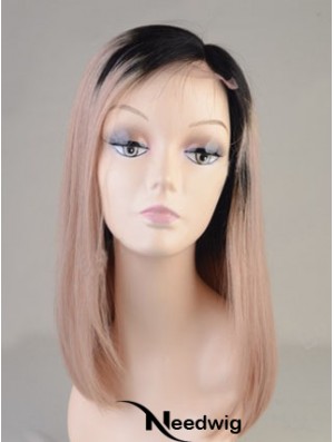 Long Straight Without Bangs Full Lace 14 inch Best Black Women Wigs