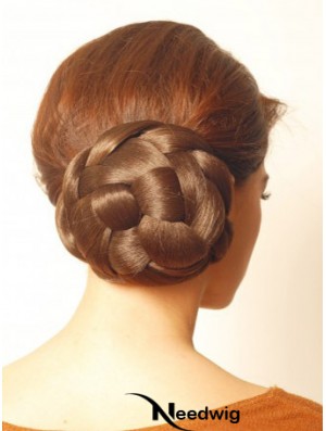 Brown Hair Pieces Bun