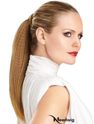 Modern Straight Brown Ponytails